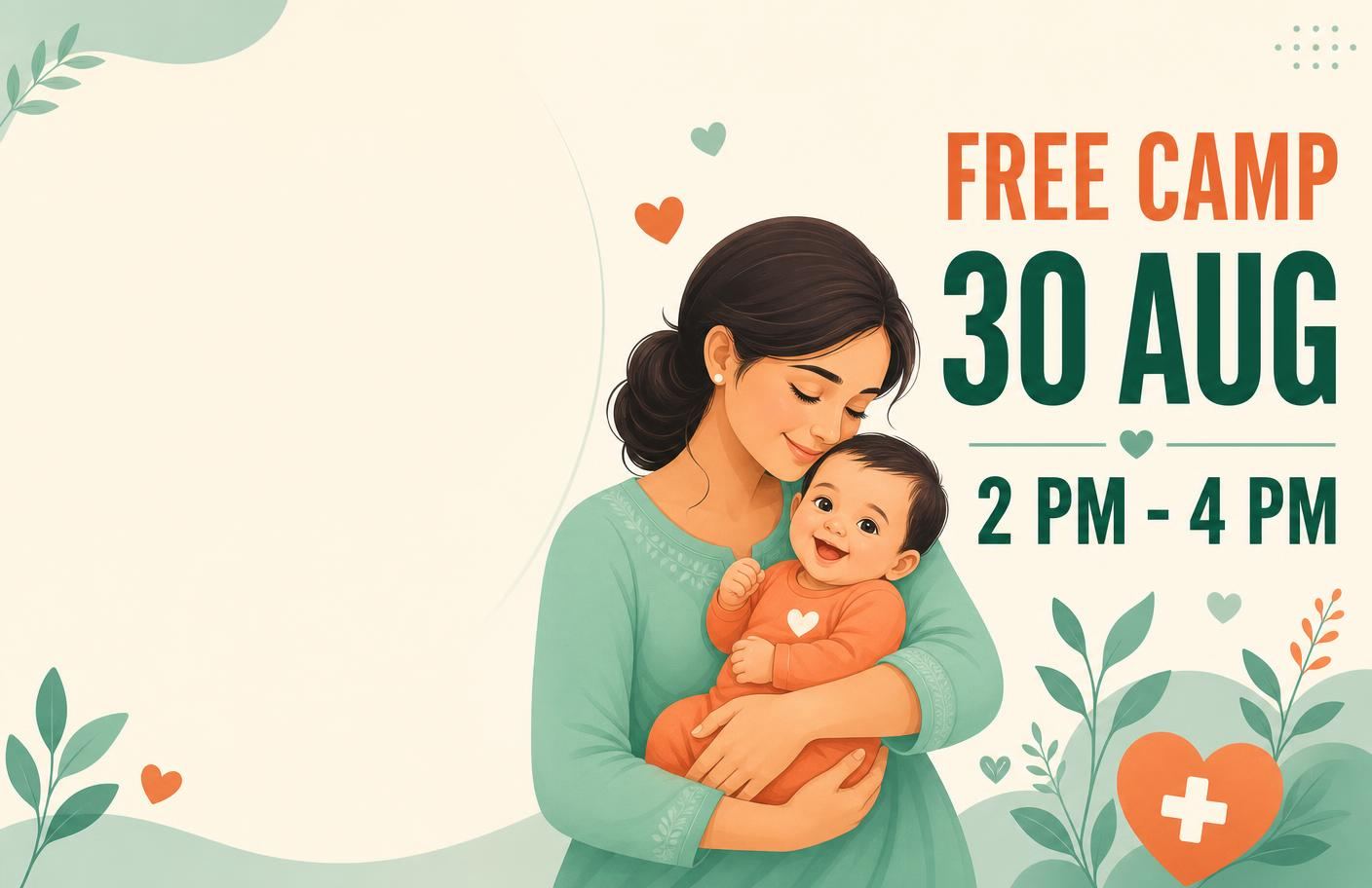 Young Mothers' Doubt Clearing free camp held on Sunday, 30 August 2026, 2 PM to 4 PM